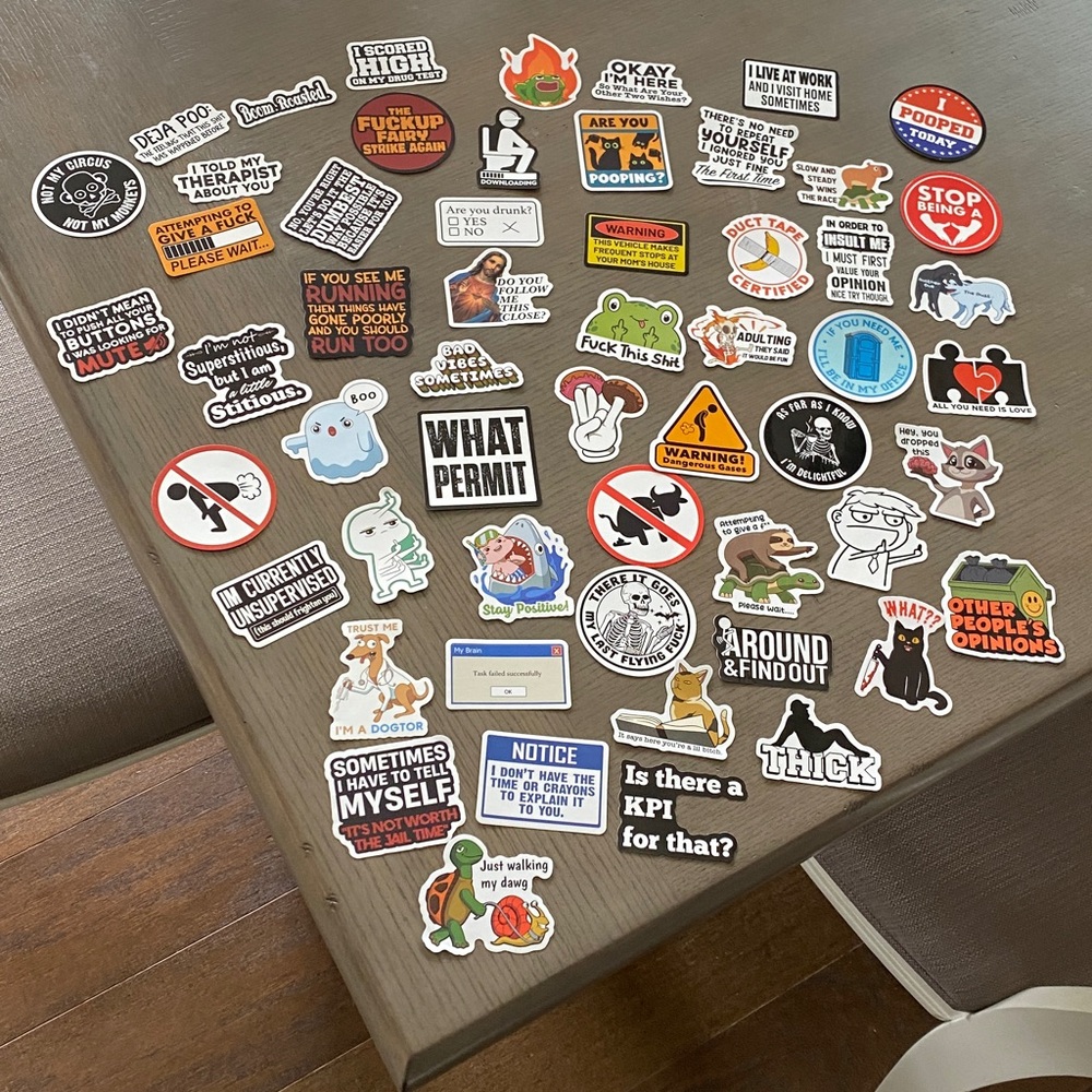 Adult Assorted Funny Sweary Sticker Pack - Picture 2 of 3